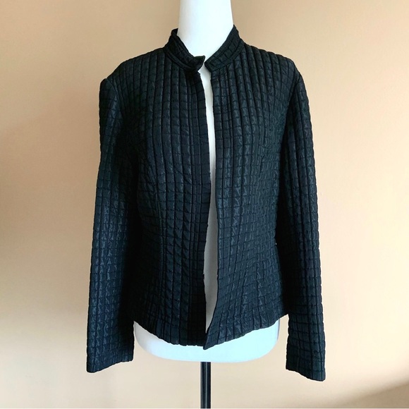 Mario Serrani black quilted blazer - Picture 2 of 9